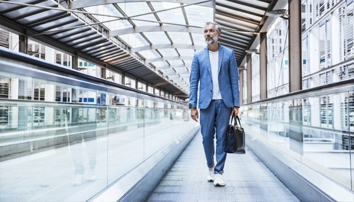 person at airport