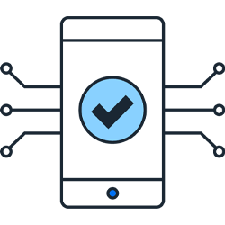 mobile approval pictogram